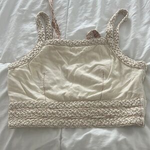 Slightly cropped corset top